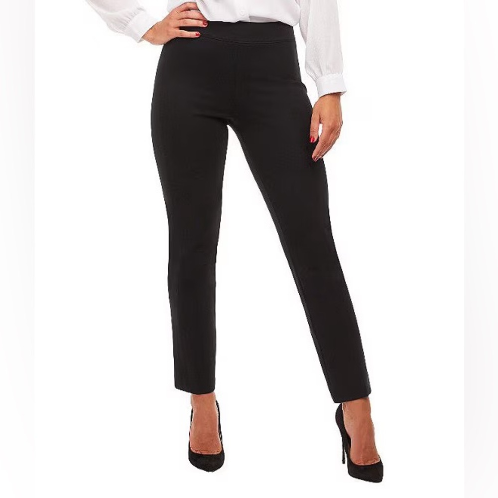 Spanx Perfect Slim Fit Straight Leg Pants Size Large Black